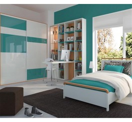 contemporary cherry wardrobe with white wardrobes uk