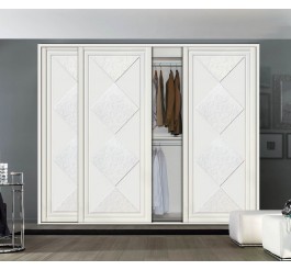 india stylish wardrobes with desgin of sliding PVC door wardrobes