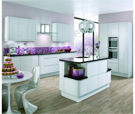 uv mdf kitchen cabinet with high gloss finish