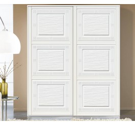 sliding door white color contemporary wardrobe door designs