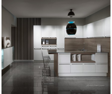 Modern custom kitchen cabinet glossy style