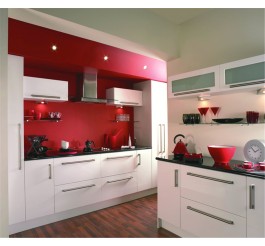 color combination high gloss kitchen cabinet style