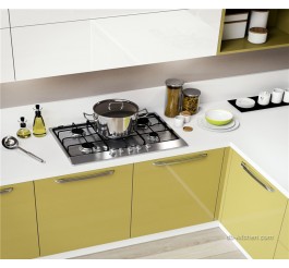 Glossy smart colored UV kitchen cabinet