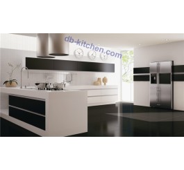 Custom bright kitchen cabinet with high glossy UV modern design