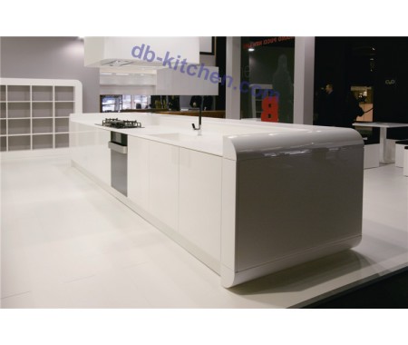 Modern high gloss kitchen cabinet design with UV
