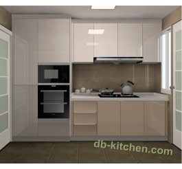 High gloss UV kitchen cabinet design modern style mirror surface kitchen cabinet