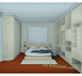 Wall melamine bedroom wardrobe design practical style