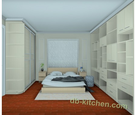 Wall melamine bedroom wardrobe design practical style