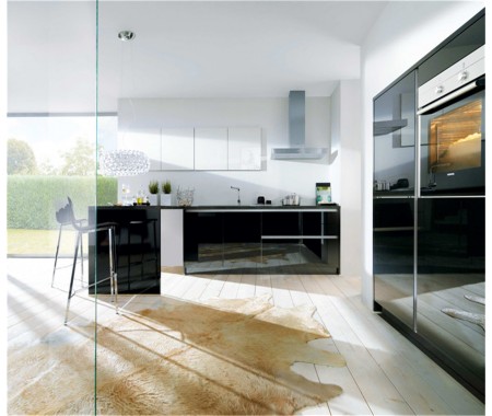 Australia high gloss white color kitchen cabinet