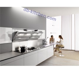 Custom kitchen cabinet simple design white high gloss UV kitchen cabinet