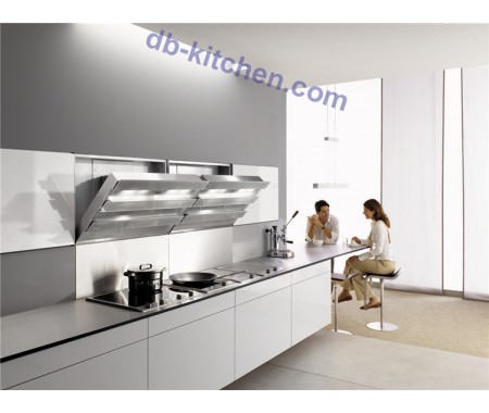 Custom kitchen cabinet simple design white high gloss UV kitchen cabinet