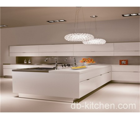 High gloss MDF acrylic kitchen cabinet European style design