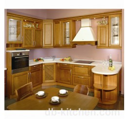 Classic MDF wood PVC kitchen cabinet