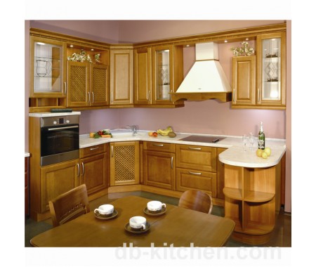 Classic MDF wood PVC kitchen cabinet