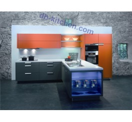 Modern matte PETG combination kitchen cabinet color