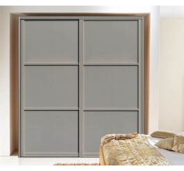 high gloss plywood hinge door finish bedroom wardrobe design