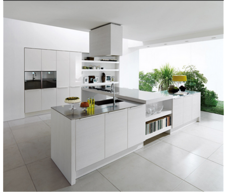 Australia standard white high gloss kitchen cabinet design