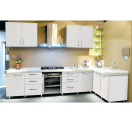 Melamine face plywood/mdf kitchen cabinet new design