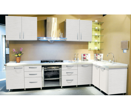 Melamine face plywood/mdf kitchen cabinet new design