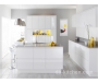 high gloss white acrylic kitchen cabinet