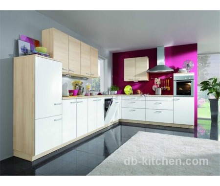 melamine faced colorful modern kitchen cabinet