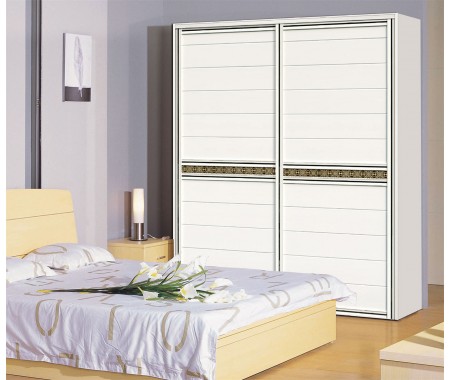 Jisheng brand bedroom wardrobe with uv high gloss hinge door finish