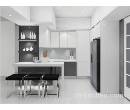 customize made high gloss white kitchen cabinet