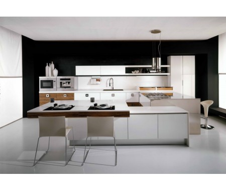 white high gloss kitchen cabinet