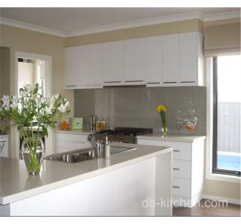 Customize white lacquer kitchen furniture cabinet design