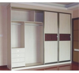 uv high gloss mdf wardrobe slidng door design