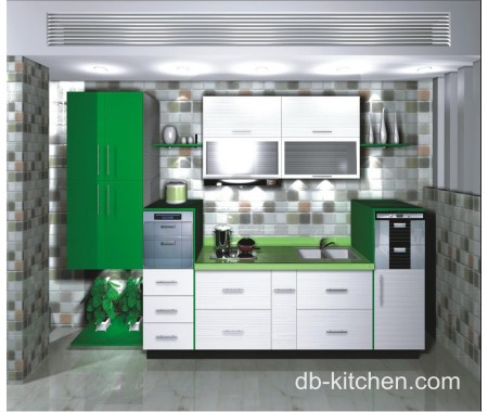 Modern colorful melamine face kitchen cabinet