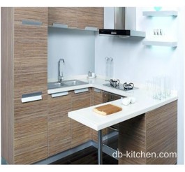 small kitchen wood veneer melamine faced custom made