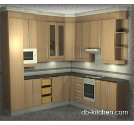 custom made classic design melamine kitchen cabinet