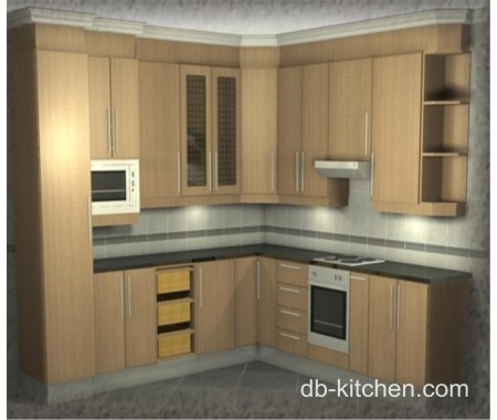 custom made classic design melamine kitchen cabinet