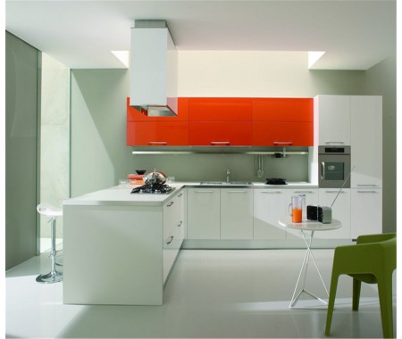 color combination high gloss kitchen cabinet