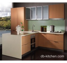 Artistic melamine modular new design kitchen cabinet