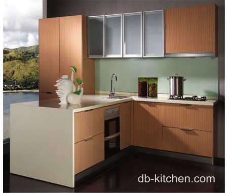 Artistic melamine modular new design kitchen cabinet