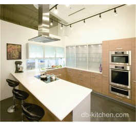 modern solid wood kitchen cabinet