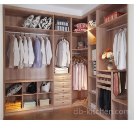 Open PVC wall bedroom wardrobe