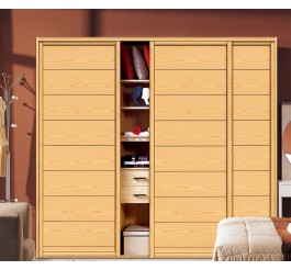 melamine finish sliding door wardrobe design