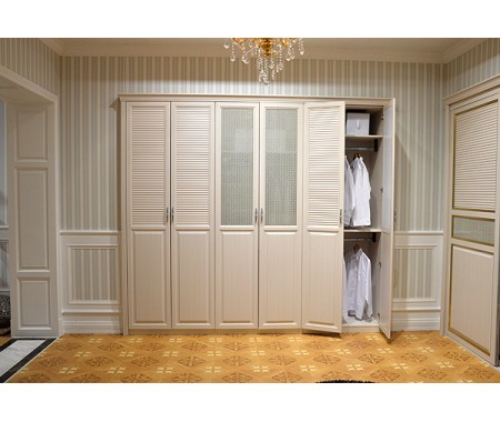 high gloss plywood wardrobe