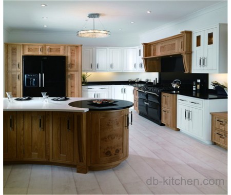old style solid wood kitchen cabinet simple design