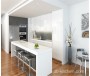 high gloss white small kitchen cabinet deisgn