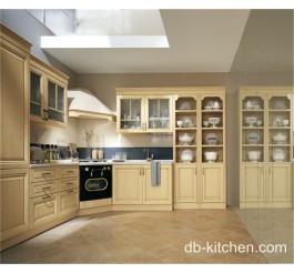 off white elegant PVC classic kitchen cabinet