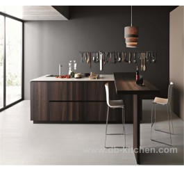 modern simple UV wood grain kitchen cabinet