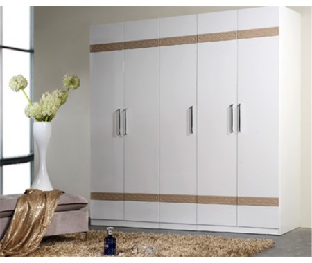 uv high gloss hinge door wardrobe