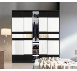 Classic Black and White Modern Wardrobe Design