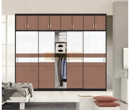 color combination high gloss wardrobe design