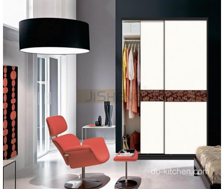 white high gloss sliding door wardrobe