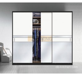 UV high gloss sliding door wardrobe design